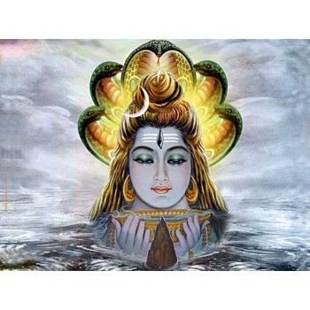 Lord Shiva in Sea